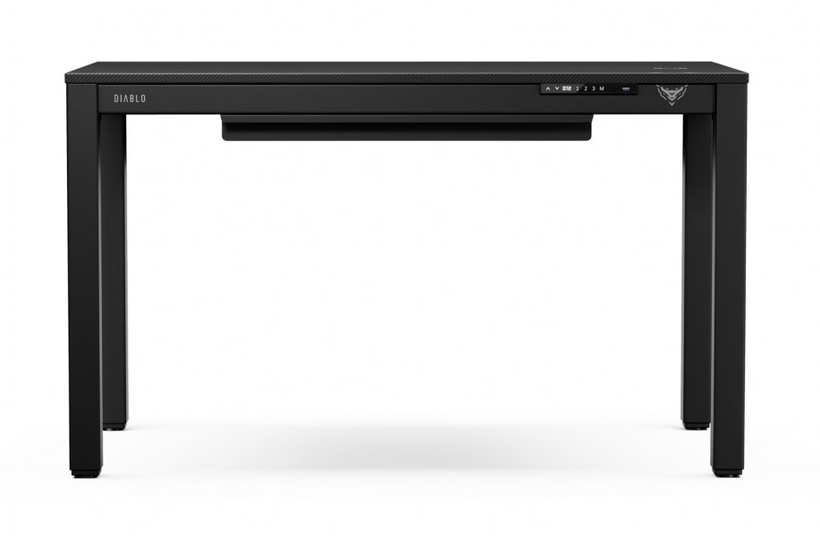 Biurko gamingowe z elektryczną regulacją wysokości Diablo X-Rift 120x63 cm, czarne