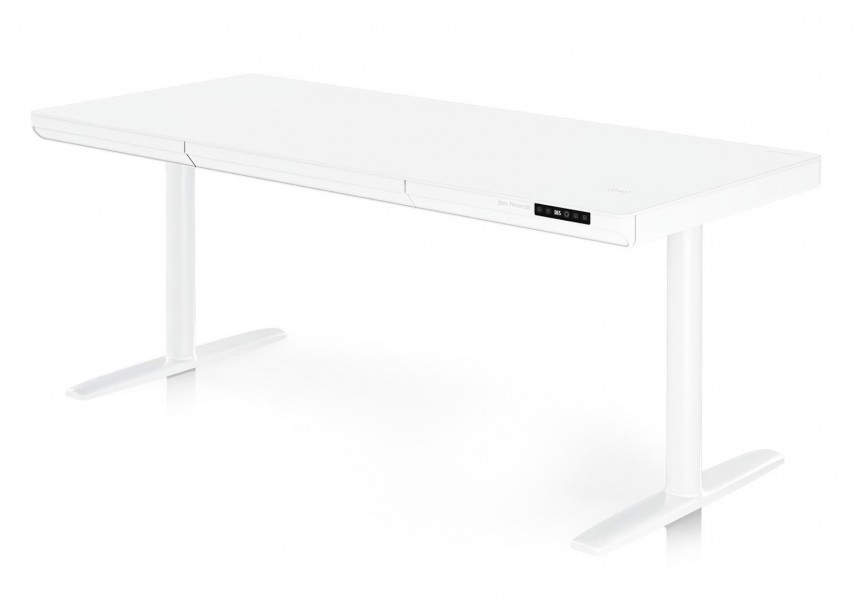 Biurko elektryczne z regulacją wysokości Ellis 160x70 cm, kolor biały