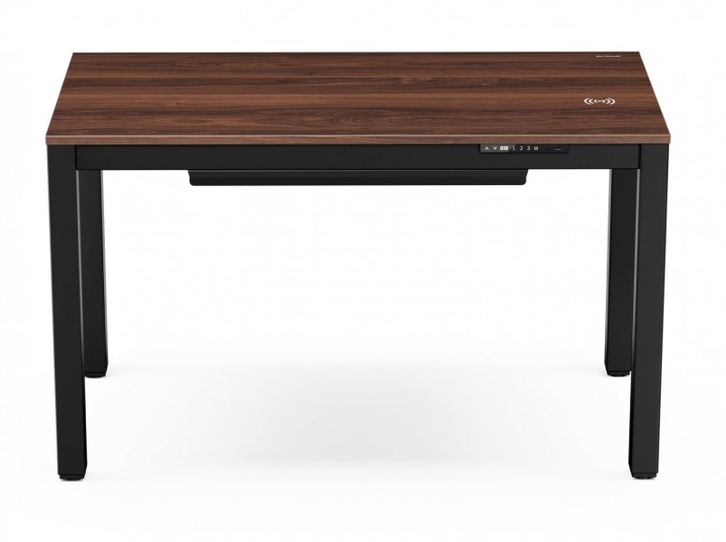 Biurko elektryczne regulowane Evan 120x63 cm, orzech/czarny