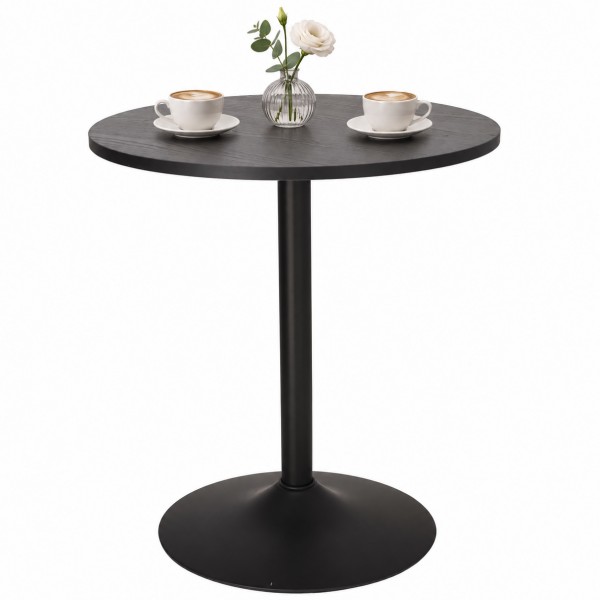 Mały stół do jadalni Hvar okrągły, czarny 60 cm