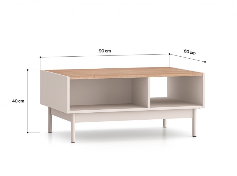 Stolik kawowy 90 x 60 Dunea 09, kaszmir