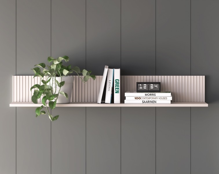 Półka ścienna 120 cm Dunea 10, kaszmir