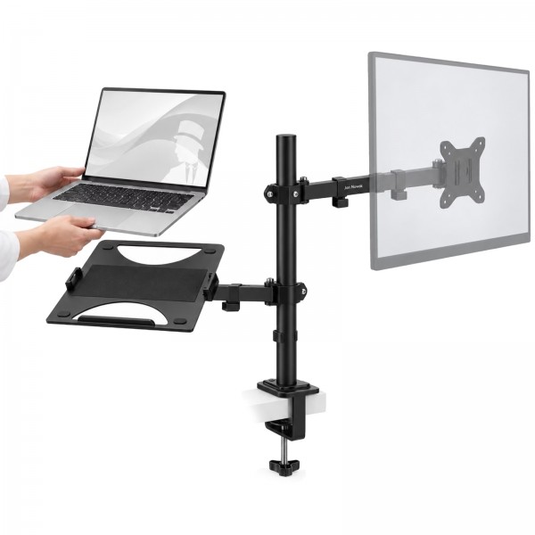 Uchwyt na monitor i laptop Mark, czarny