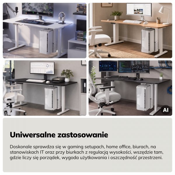 Uchwyt na komputer PC Holder biały