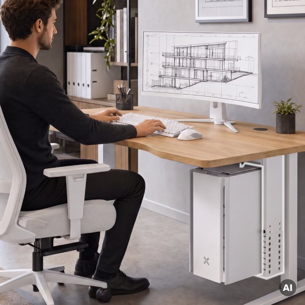 Uchwyt na komputer PC Holder biały