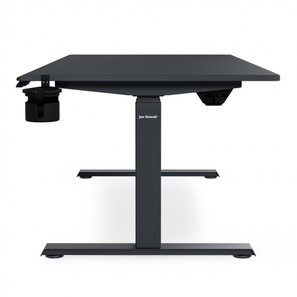 Duże biurko sit-stand do pracy Aria 160×80 cm, antracyt