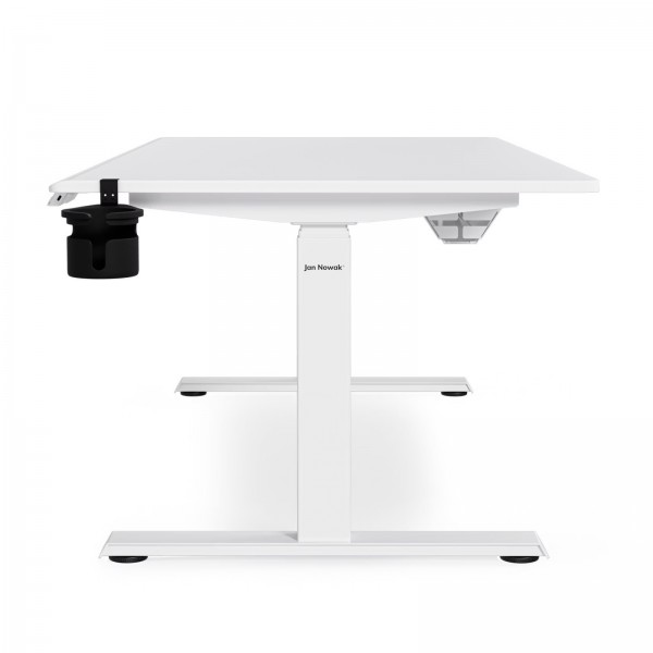Duże biurko sit-stand do pracy Aria 160×80 cm, białe