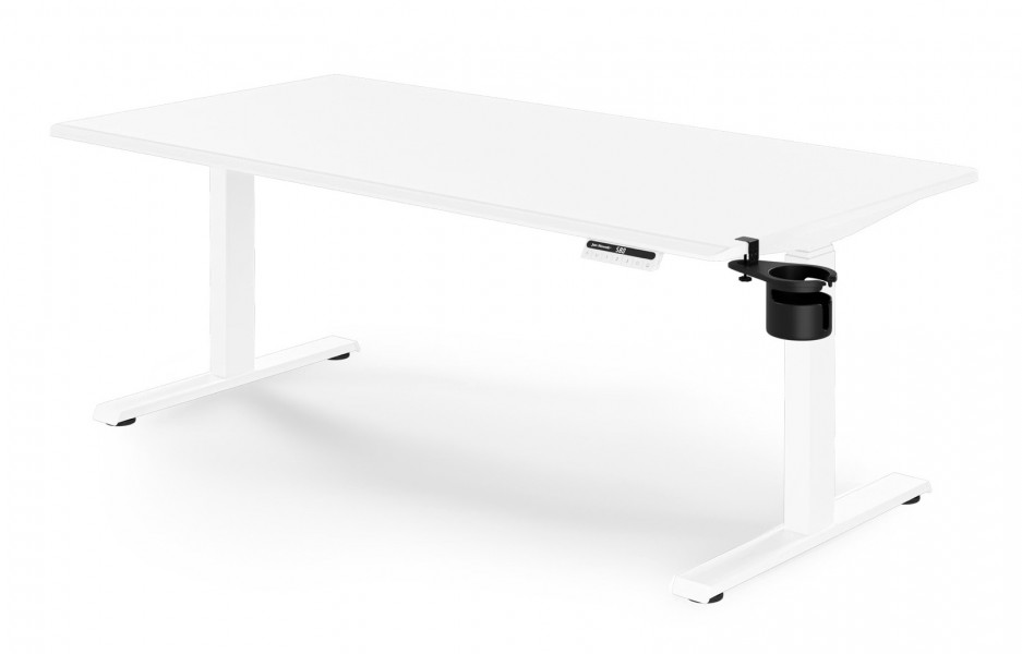Duże biurko sit-stand do pracy Aria 160×80 cm, białe