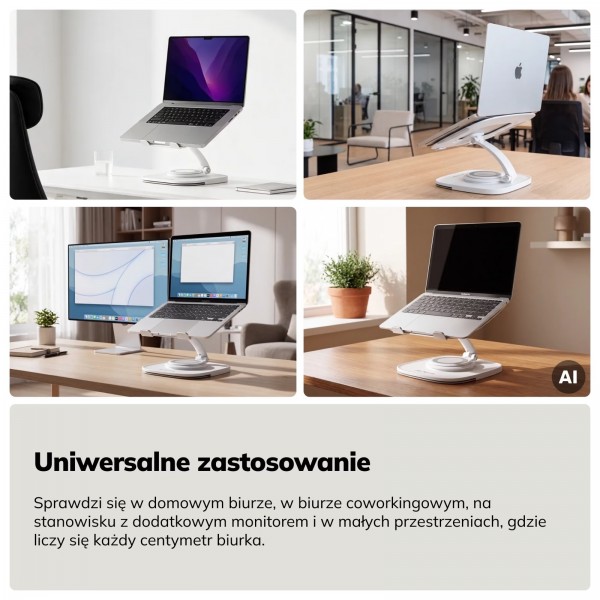 Stojak pod laptopa regulowany