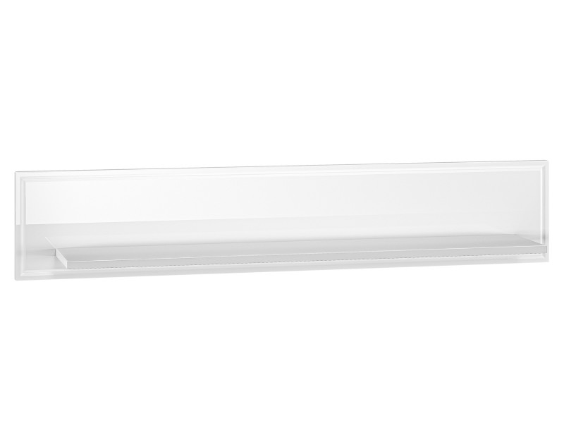 Półka ścienna 120 cm Goldin 09, biały połysk