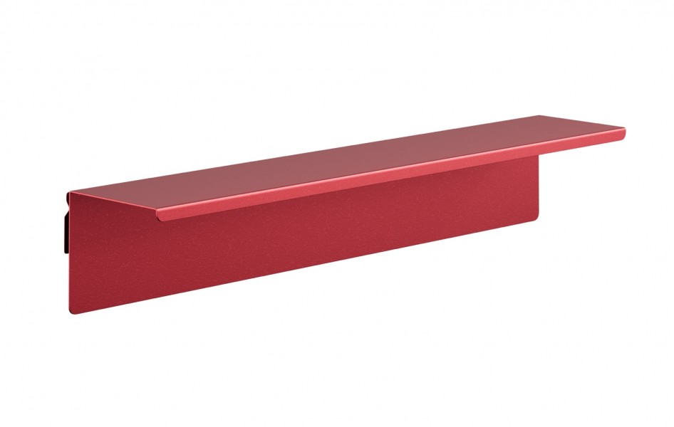 Metalowa półka ścienna Modern Joanne 70 cm, kolor czerwony
