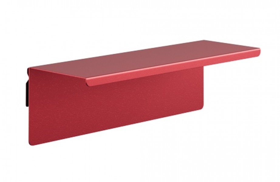 Metalowa półka ścienna Modern Joanne 40 cm, kolor czerwony