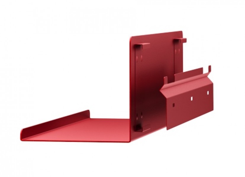 Metalowa półka ścienna Modern Joanne 40 cm, kolor czerwony