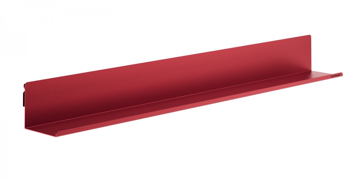 Metalowa półka ścienna Modern Joanne 120 cm, kolor czerwony