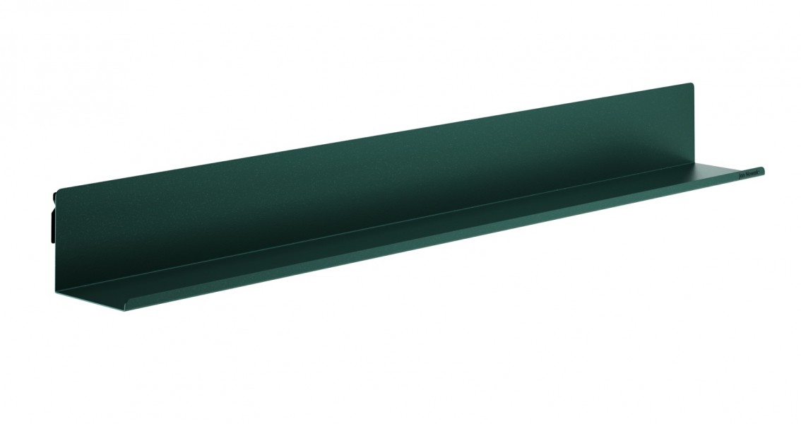 Metalowa półka ścienna Modern Joanne 120 cm, kolor butelkowa zieleń