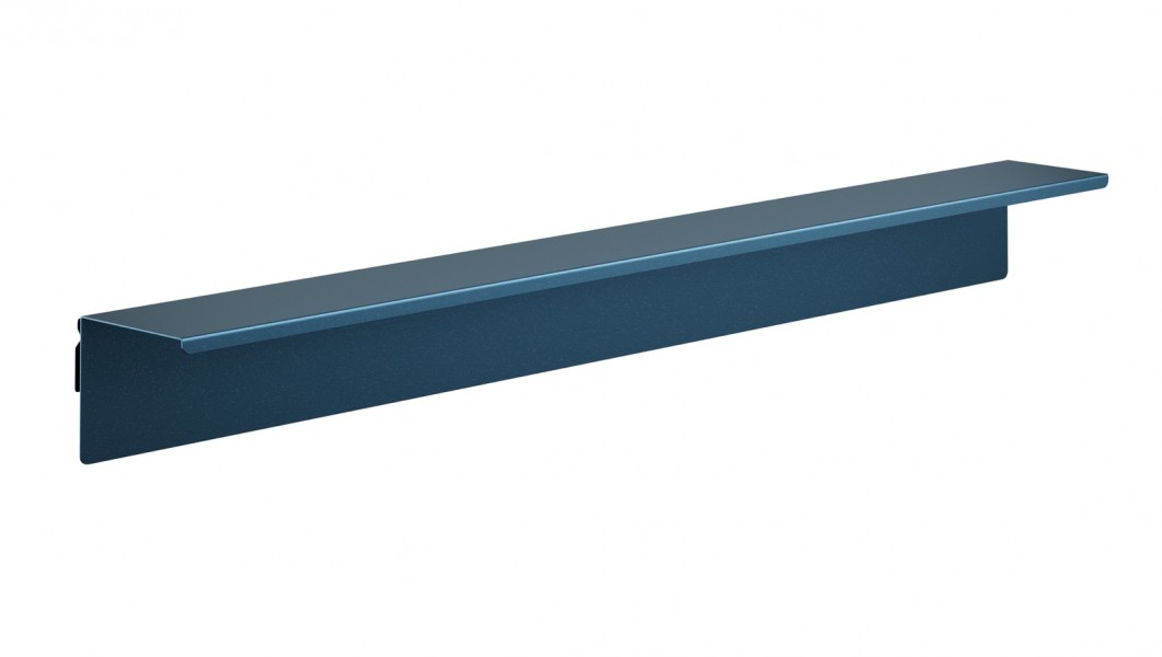 Metalowa półka ścienna Modern Joanne 120 cm, kolor granatowy