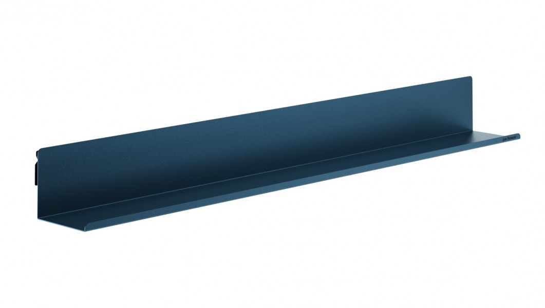 Metalowa półka ścienna Modern Joanne 120 cm, kolor granatowy
