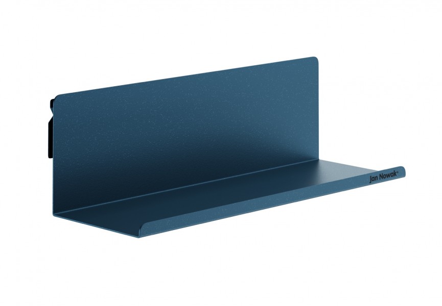 Metalowa półka ścienna Modern Joanne 40 cm, kolor granatowy