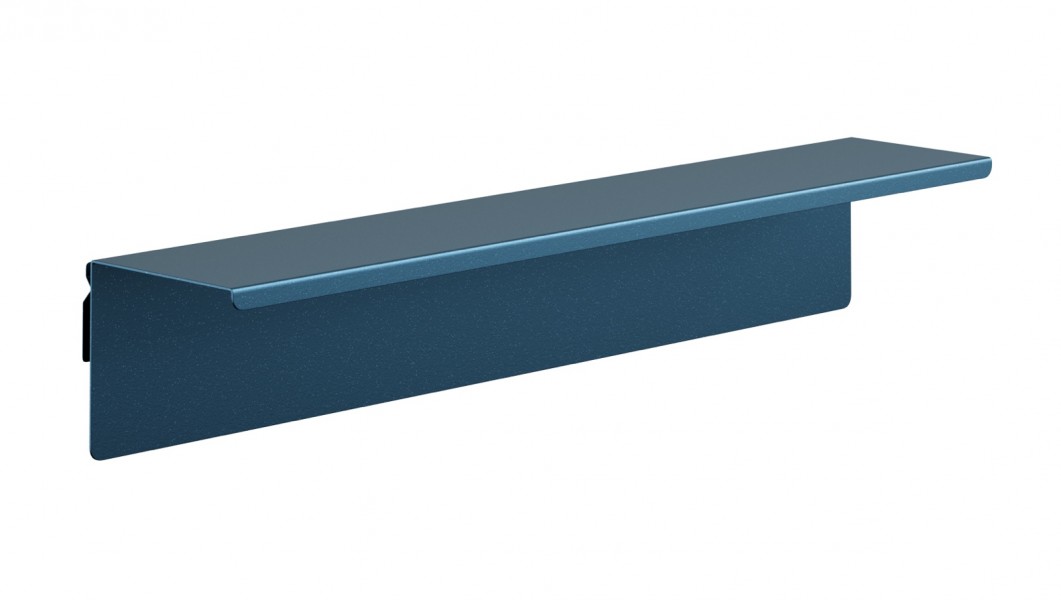 Metalowa półka ścienna Modern Joanne 70 cm, kolor granatowy