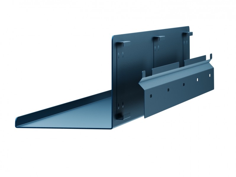 Metalowa półka ścienna Modern Joanne 70 cm, kolor granatowy