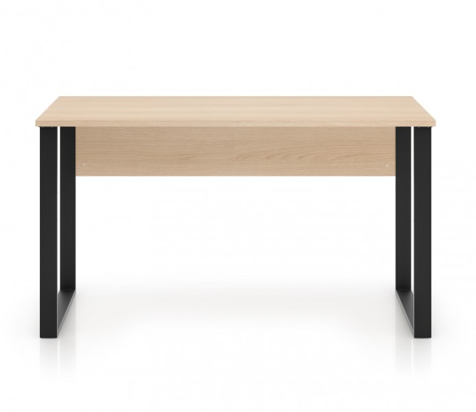 Proste biurko 138 cm Odelis 08 na metalowych nogach