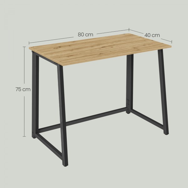 Biurko składane 80 cm Faro 091, do pokoju młodzieżowego i pracy zdalnej, dąb artisan