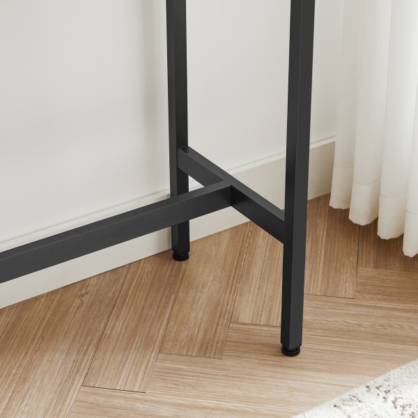 Zestaw barowy loft Faro 021 - stół 100x40 cm i 2 hokery, dąb artisan/czarny