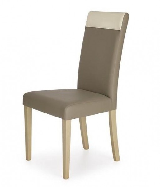 Tapicerowane drewniane krzesło Norbert