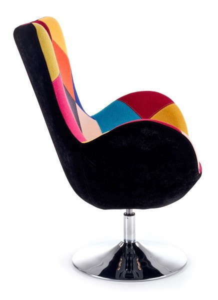 Elegancki fotel wypoczynkowy do salonu Butterfly Patchwork