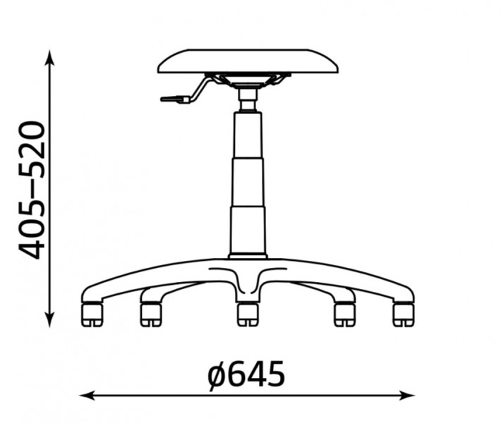 Taboret Goliat White