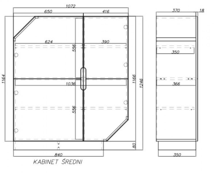 Kabinet średni Nook Absynth