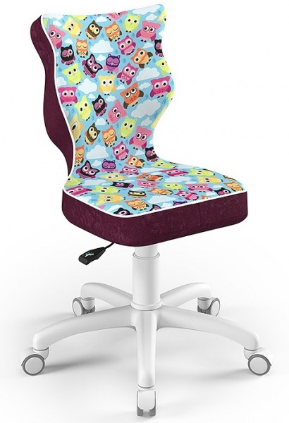Krzesło z motywem dziecięcym Petit White rozmiar 3 (119-142 cm)