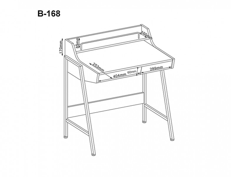 Biurko w stylu industrialnym B-168