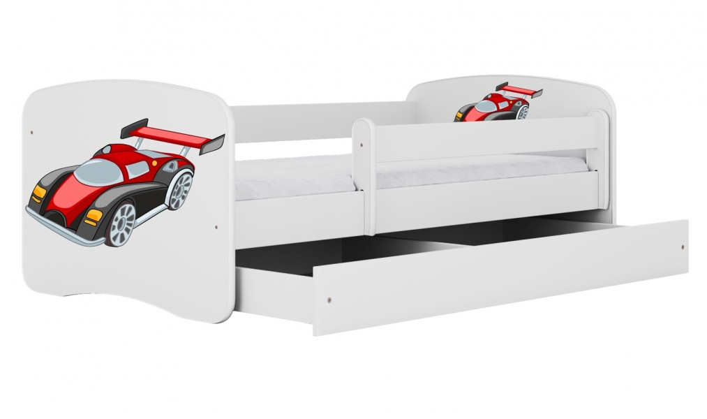 Łóżko dziecięce Babydreams z obrazkiem 160x80 z materacem