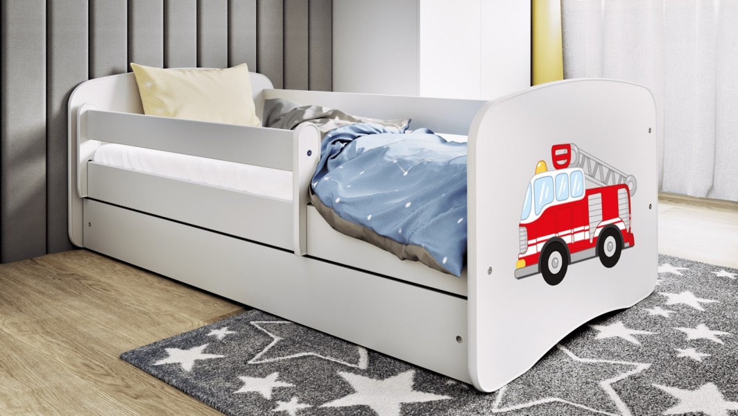 Łóżko dziecięce Babydreams z obrazkiem 160x80 z materacem