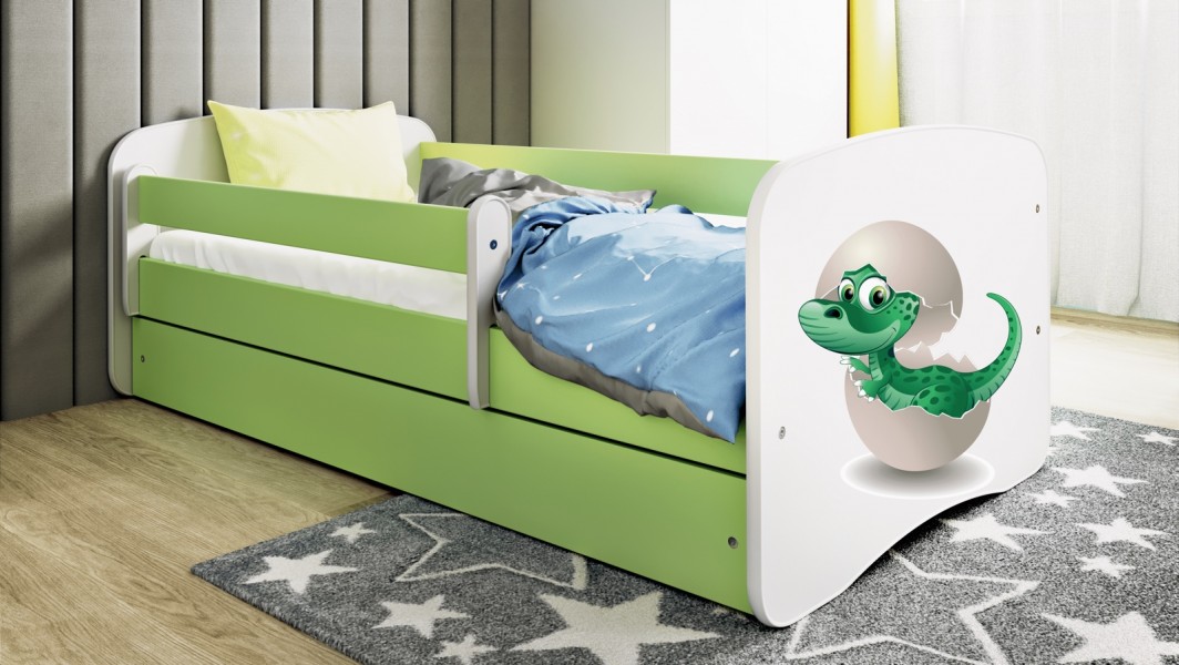 Łóżko dziecięce Babydreams z obrazkiem 160x80 z materacem