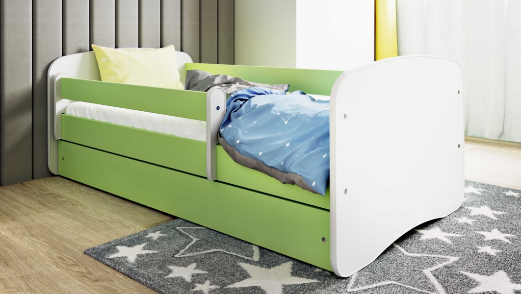 Łóżko dziecięce Babydreams bez obrazka 140x70 z materacem