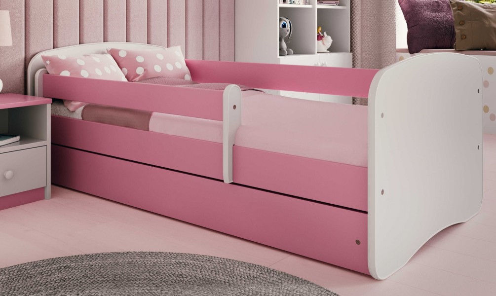 Łóżko dziecięce Babydreams bez obrazka 180x80 z materacem