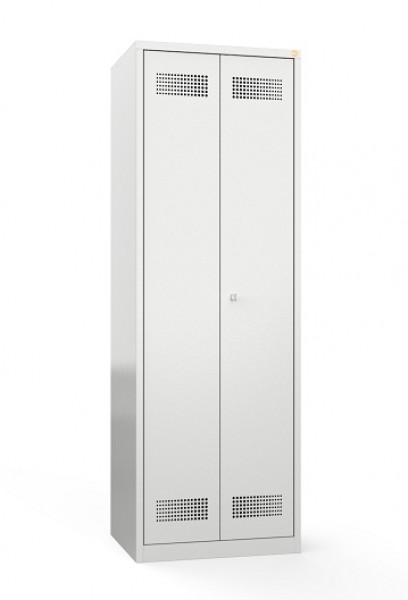 Metalowa szafa ubraniowa z półkami BHP800/2/2UP