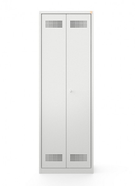 Metalowa szafa ubraniowa z półkami BHP800/2/2UP