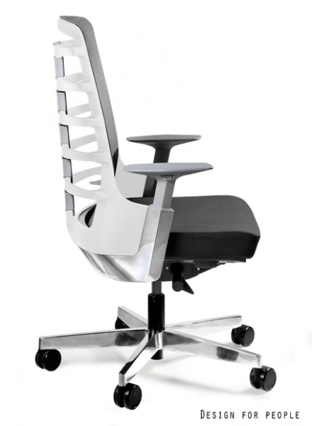 Fotel biurowy Spinelly M 998W biały, zgodny z normą BHP