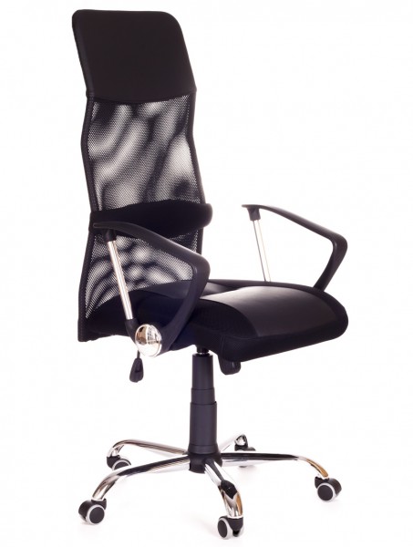 Krzesło biurowe z oparciem z siatki Modus Net CHROM