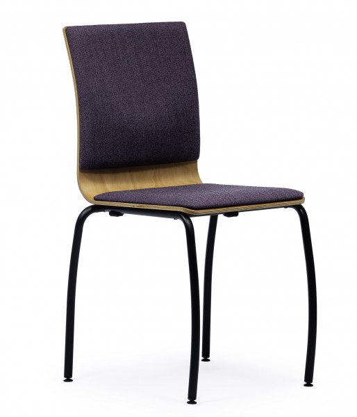 Krzesło sklejkowe z tapicerowanym siedziskiem Joanna J03 S40