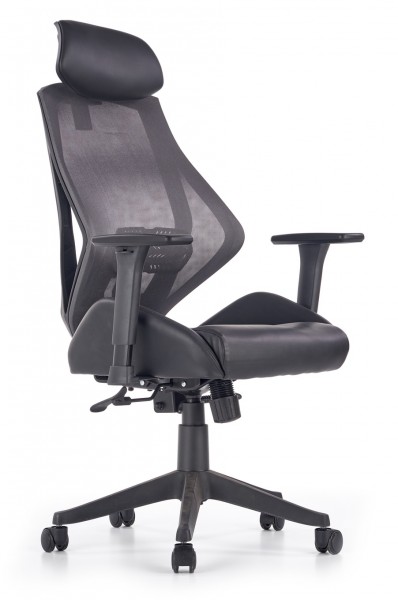 Ergonomiczny fotel obrotowy Hasel, zgodny z normą BHP