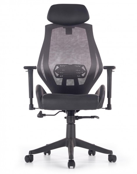 Ergonomiczny fotel obrotowy Hasel, zgodny z normą BHP