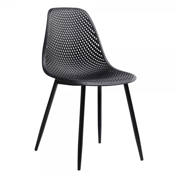 Krzesło z polipropylenu na metalowej podstawie Tivo