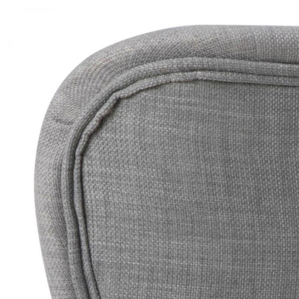 Tapicerowane krzesło do jadalni na dębowych nogach Batilda light grey