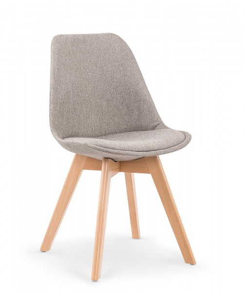 Tapicerowane krzesło na drewnianych nogach K303 Halmar