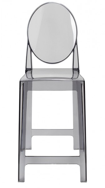 Designerski hoker transparentny z tworzywa sztucznego Victoria 65