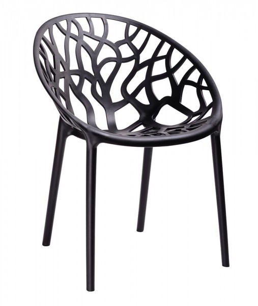 Ażurowe krzesło z tworzywa sztucznego Koral